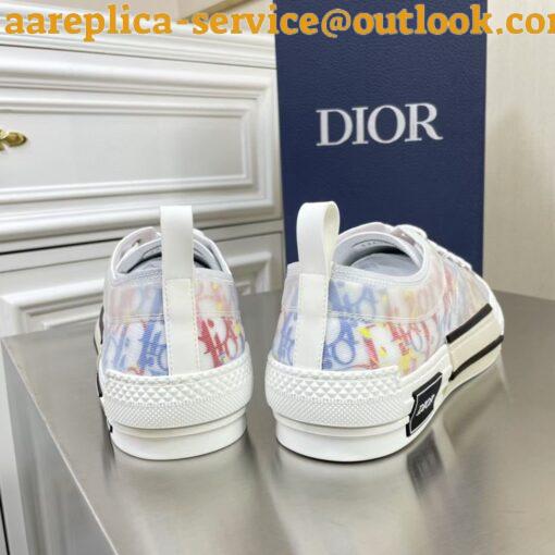 Replica Dior Men’s B23 Low-top Sneakers In Multicolor Oblique Canvas 20