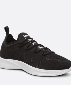 Replica Dior Men’s B25 Sneakers in Black Neoprene and Mesh