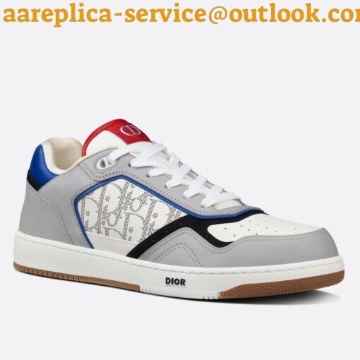 Replica Dior Men’s B27 Low-Top Sneakers In Multicolour Leather