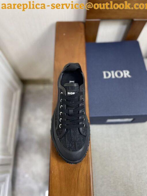 Replica Dior Men’s B28 Low-top Sneakers In Black Oblique Jacquard 2