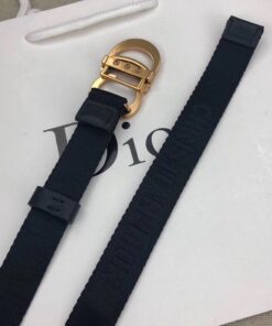 Replica Dior Saddle 20MM Belt In Black Jacquard