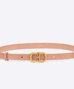 Replica Dior Saddle 20MM Belt In Nude Calfskin 2