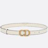 Replica Dior Saddle 20MM Belt In Nude Calfskin 18