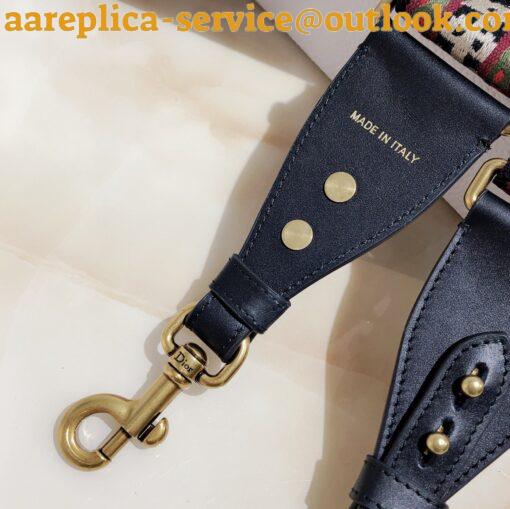 Replica Dior Shoulder Strap in Bohemian-inspired Canvas with Medallions 3