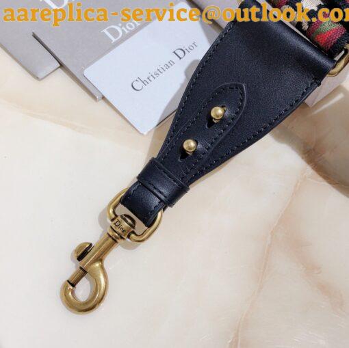 Replica Dior Shoulder Strap in Bohemian-inspired Canvas with Medallions 5