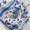 Replica Dior Toile de Jouy Soleil Mitzah Scarf in Blue Silk Twill 7