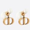 Replica Dior 30 Montaigne Hoop Earrings In Antique Gold-Finish Metal 9