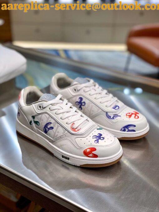 Replica Dior & Kenny Scharf B27 Low-Top Sneakers With Printed Motif 3