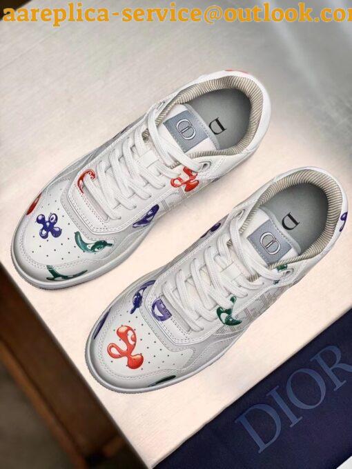 Replica Dior & Kenny Scharf B27 Low-Top Sneakers With Printed Motif 5