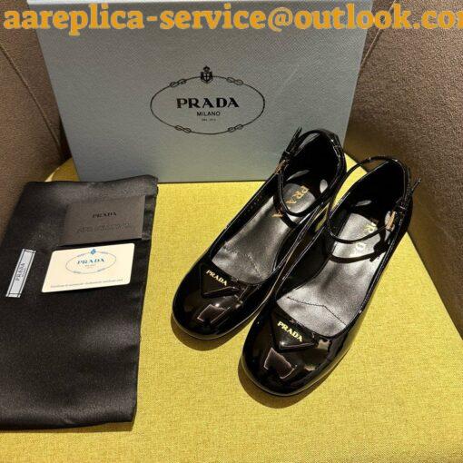 Replica Prada Monolith Padded Sandals In Black Nappa Leather 33