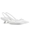 Replica Prada Satin Slingback Pumps with Crystals 2