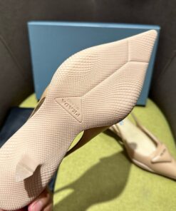 Replica Prada Slingback Pumps in Powder Padded Leather