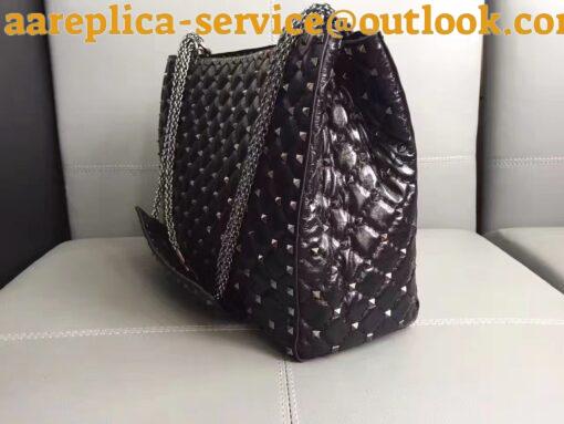 Replica Valentino All Black Rockstud Spike Tote Bag