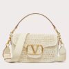 Replica Valentino Alltime Shoulder Bag in Natural Raffia 13