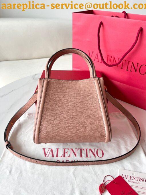 Replica Valentino Alltime Small Bag in Nude Grained Calfskin 8