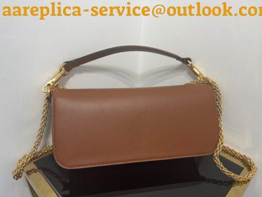 Replica Valentino Loco Large Shoulder Bag In Brown Calfskin 6