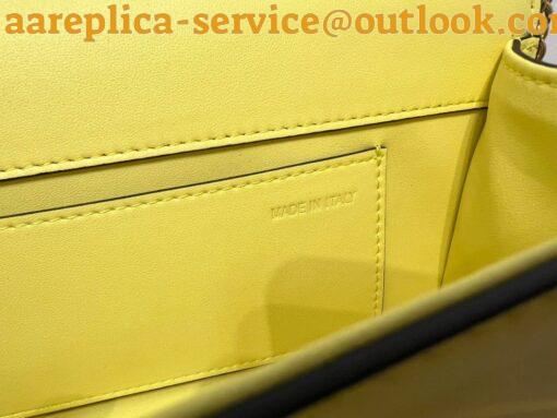 Replica Valentino Loco Large Shoulder Bag In Yellow Calfskin 10