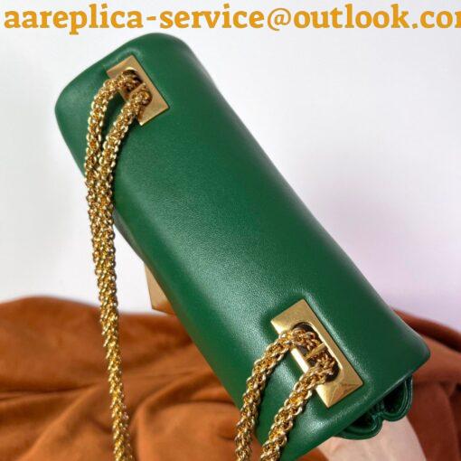 Replica Valentino Rockstud Spike Small Bag In Green Nappa Lambskin