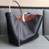 Replica Valentino Rockstud Medium Reversible Tote Black 34