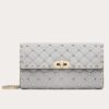 Replica Valentino Rockstud Spike Crossbody Clutch Bag In Black Lambskin 11