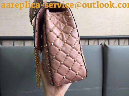 Replica Valentino Rockstud Spike Large Bag In Poudre Nappa Lambskin