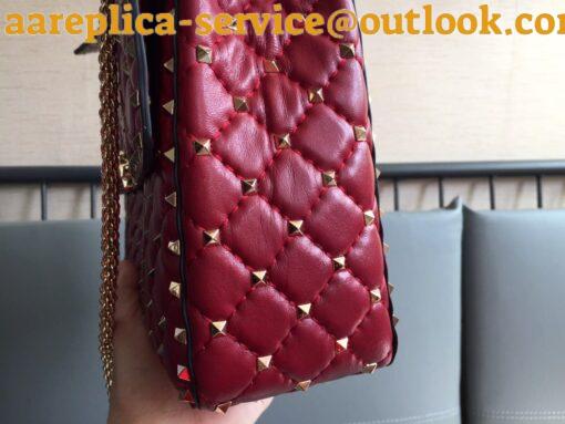 Replica Valentino Rockstud Spike Large Bag In Red Nappa Lambskin