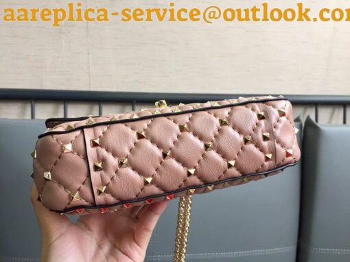 Replica Valentino Rockstud Spike Small Bag In Poudre Nappa Lambskin 3