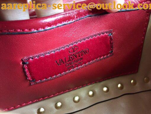 Replica Valentino Rockstud Spike Small Bag In Poudre Nappa Lambskin 9