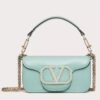 Replica Valentino Small Loco Shoulder Black Bag with Crystals Logo 31