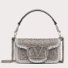 Replica Valentino Small Loco Shoulder Bag in Wisteria Calfskin 11