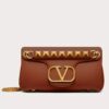 Replica Valentino Stud Sign Shoulder Bag In Green Nappa Leather 14