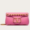 Replica Valentino Stud Sign Shoulder Bag In Orange Nappa Leather 13