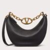 Replica Valentino VLogo Signature Mini Bucket Bag in Black Calfskin 22