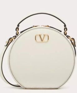 Replica Valentino VLogo Signature Mini Bag in White Calfskin