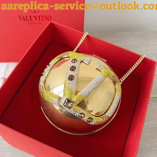 Replica Valentino VLogo Signature Spherical Metal Minaudiere 8