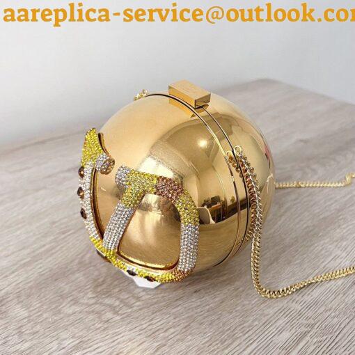 Replica Valentino VLogo Signature Spherical Metal Minaudiere 10